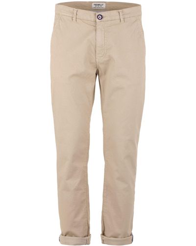 Fred Mello Chic Sand-Colored Cotton Pants For - Natural