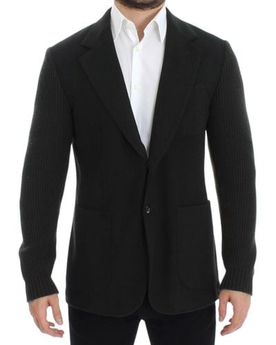 Dolce & Gabbana Cashmere Two Button Blazer - Black