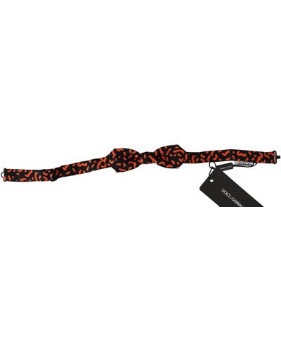 Dolce & Gabbana Elegant Silk Tied Bow Tie - Black