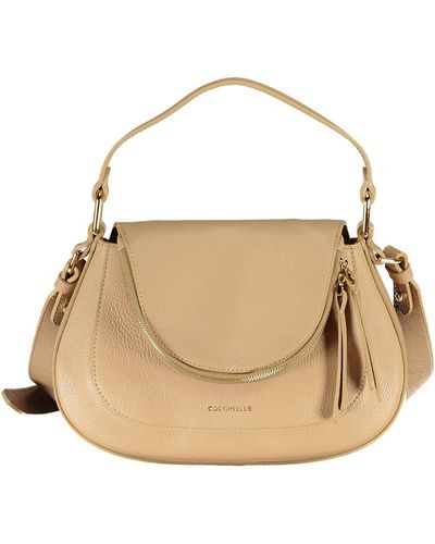 Coccinelle Leather Handbag - Natural