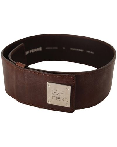 Gianfranco Ferré Elegant Genuine Leather Fashion Belt - Brown