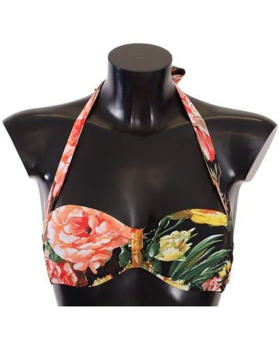 Dolce & Gabbana Chic Floral Bikini Top - Multicolor