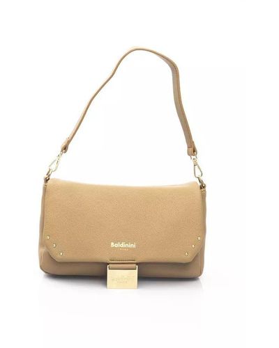 Baldinini Trend Blue Cowhide Shoulder Bag