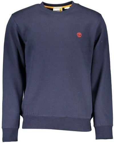 Timberland Sleek Organic Cotton Crewneck Sweater - Blue