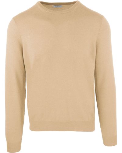 Malo Roundneck Cashmere And Wool Sweatshirt - Natural