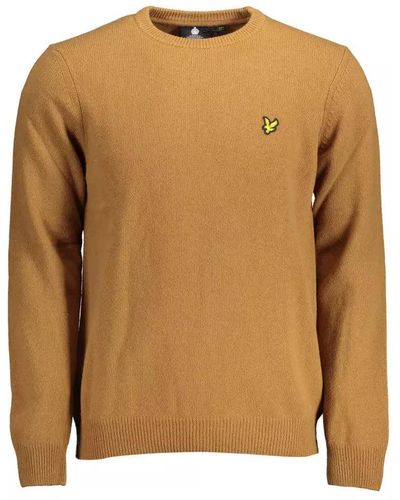 Lyle & Scott Classic Wool Blend Sweater - Brown