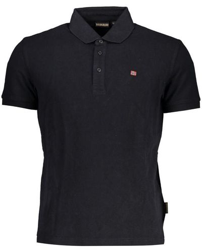 Napapijri Cotton Polo Shirt - Black