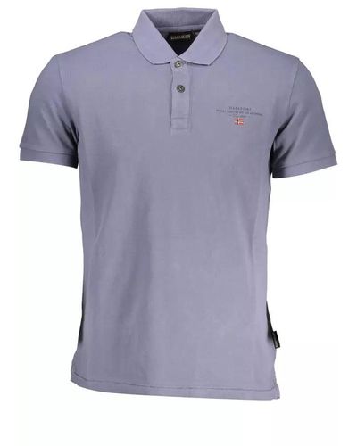 Napapijri Cotton Polo Shirt - Purple