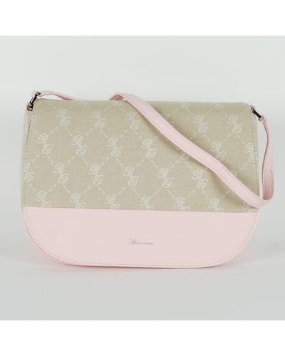 Blumarine Pink/beige Shoulder Bag - Natural