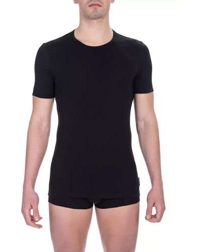Bikkembergs Sleek Crew Neck Dual-Pack T-Shirts - Black