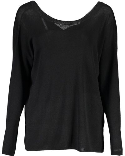 GANT Ele Woolen Long-Sleeve Sweater - Black