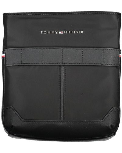 Tommy Hilfiger Eco-Chic Shoulder Bag With Contrasting Details - Black