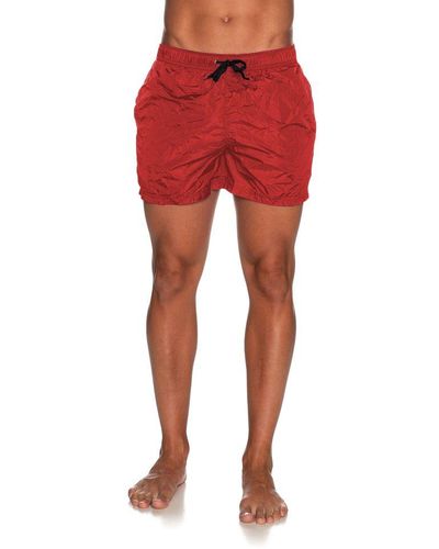 Refrigiwear Chic Red Beach Shorts Forwith Stretch Comfort