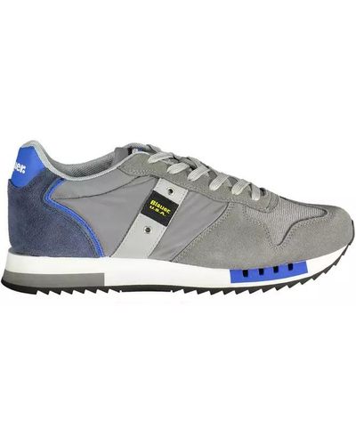 Blauer Polyester Sneaker - Gray