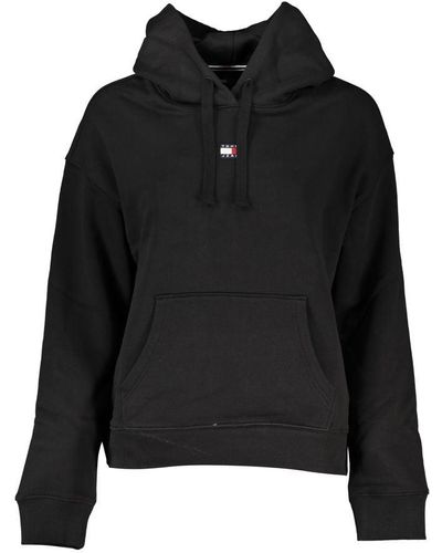 Tommy Hilfiger Sleek Hooded Sweatshirt - Black