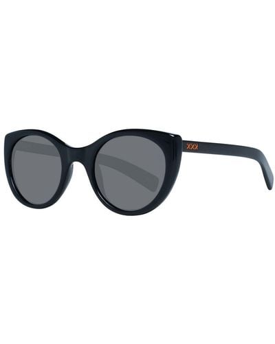 Zegna Black Unisex Sunglasses
