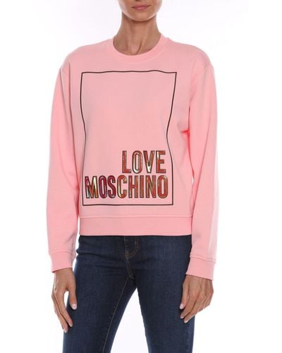 Love Moschino Chic Graphic Cotton T-Shirt Dress - Pink