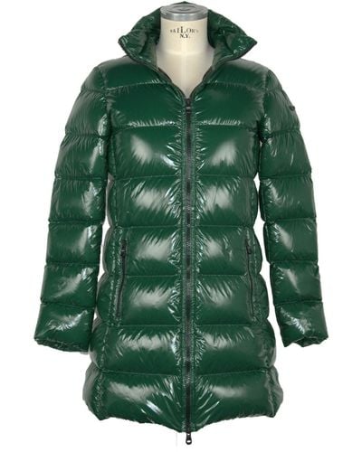 Refrigiwear Chic Long Ellis Winter Down Jacket - Green