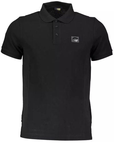 Class Roberto Cavalli Cotton Polo Shirt - Black