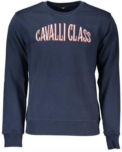 Class Roberto Cavalli Cotton Sweater - Blue