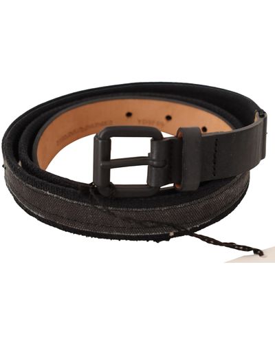 Ermanno Scervino Classic Leather Belt With Buckle Fastening - Black