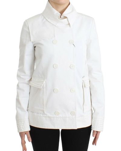 Gianfranco Ferré Double Breasted Jacket Coat Blazer - White