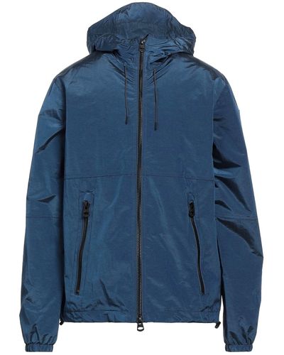 Fred Mello Windproof Hooded Jacket With Secure Pockets - Blue