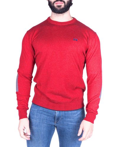 La Martina Red Cotton Sweater