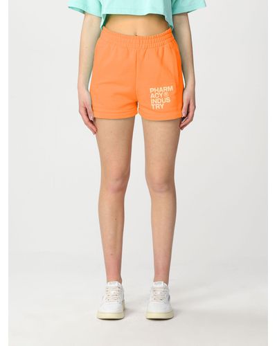 Pharmacy Industry Chic Cotton Shorts - Summer Essential - Orange