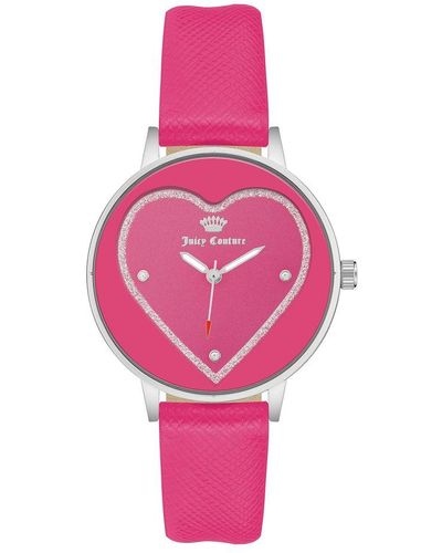 Juicy Couture Silver Watch - Pink
