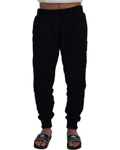 Dolce & Gabbana Cotton jogger Pants - Black