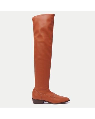 Charles Philip Leather Boot - Brown