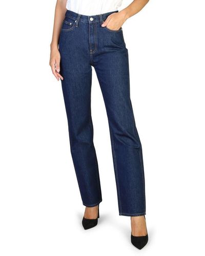 Lyst Klein 78% | | to up Calvin Sale Straight-leg Women Online jeans for off