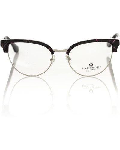 Frankie Morello Glittering Bordeaux Clubmaster Eyeglasses - Multicolor