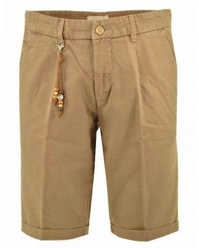 Yes-Zee Brown Cotton Short - Natural
