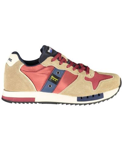 Blauer Sports Sneakers With Contrast Accents - Pink