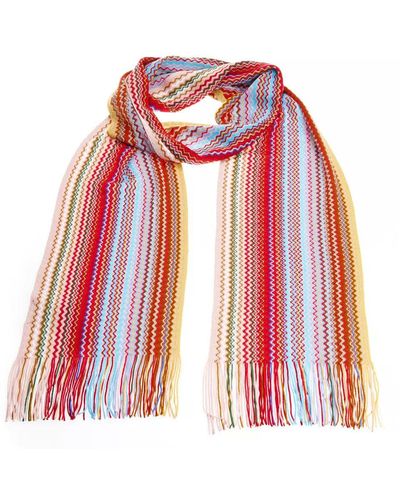 Missoni Scarf With Fringes - Red