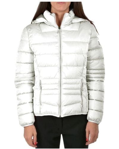 Yes-Zee Chic Short Jacket With Hood - White
