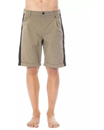 Verri Army-Toned Tailored Shorts - Natural