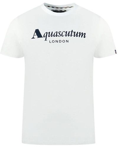 Aquascutum Tshirt-T00323 - White