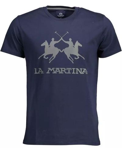 La Martina Cotton T-shirt - Blue