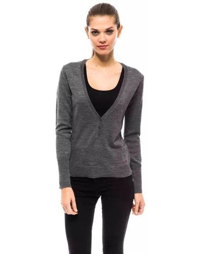 Ungaro Fever Gray Wool Sweater - Black