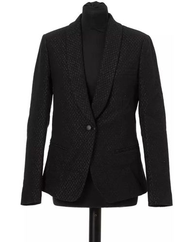 Jacob Cohen Elegant Slim Cut Lurex Detailed Jacket - Black