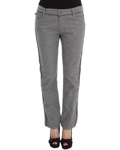 Ermanno Scervino Chic Casual Cotton Pants - Gray