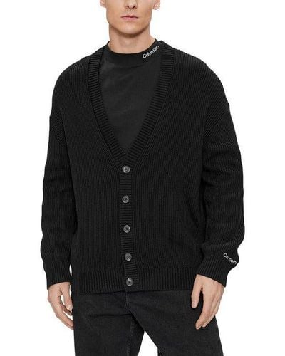 Calvin klein best sale cardigan mens