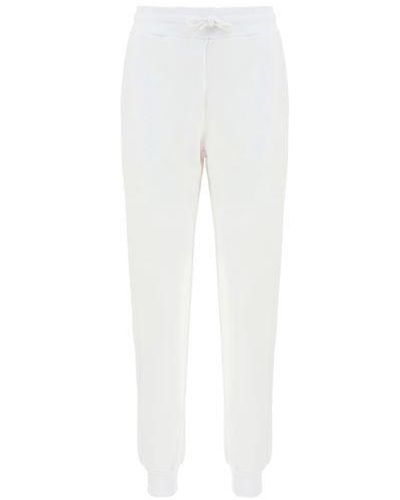 Love Moschino Chic Cotton Pants With Accents - White