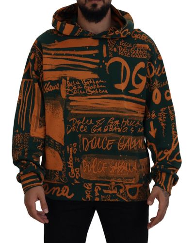 Dolce & Gabbana Logo Hooded Sweatshirt Sweater - Black