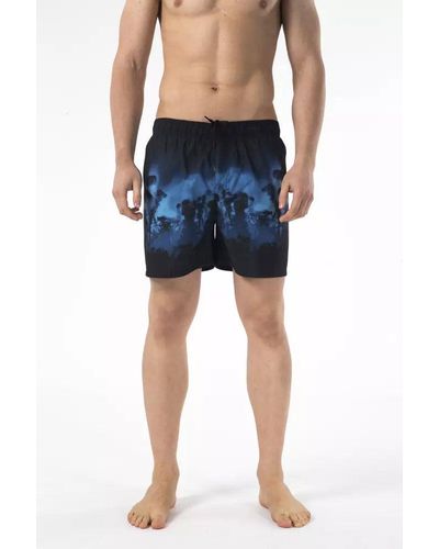 Just Cavalli Chic Embroidered Logo Swim Shorts - Blue