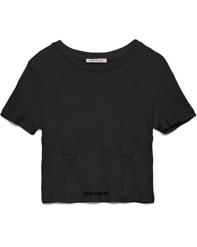 hinnominate Cotton Tops & T-shirt - Black