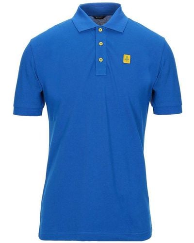 Refrigiwear Chic Cotton Pique Polo Shirt For Gentlemen - Blue